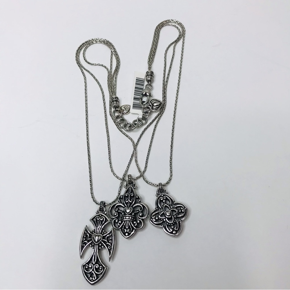 New BRIGHTON Nobility Silver Charm Necklace